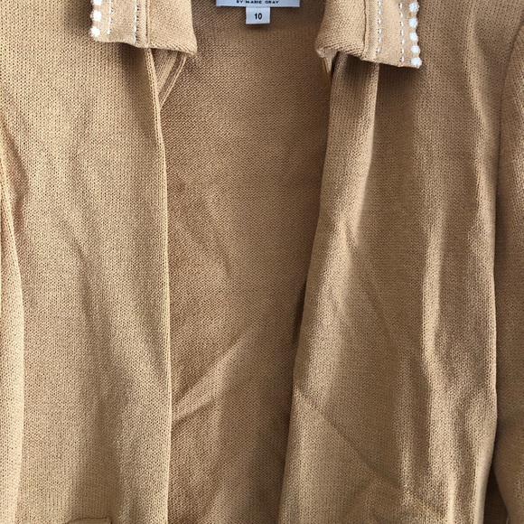 St John Collection Marie Gray Knit Jacket - Picture 5 of 8